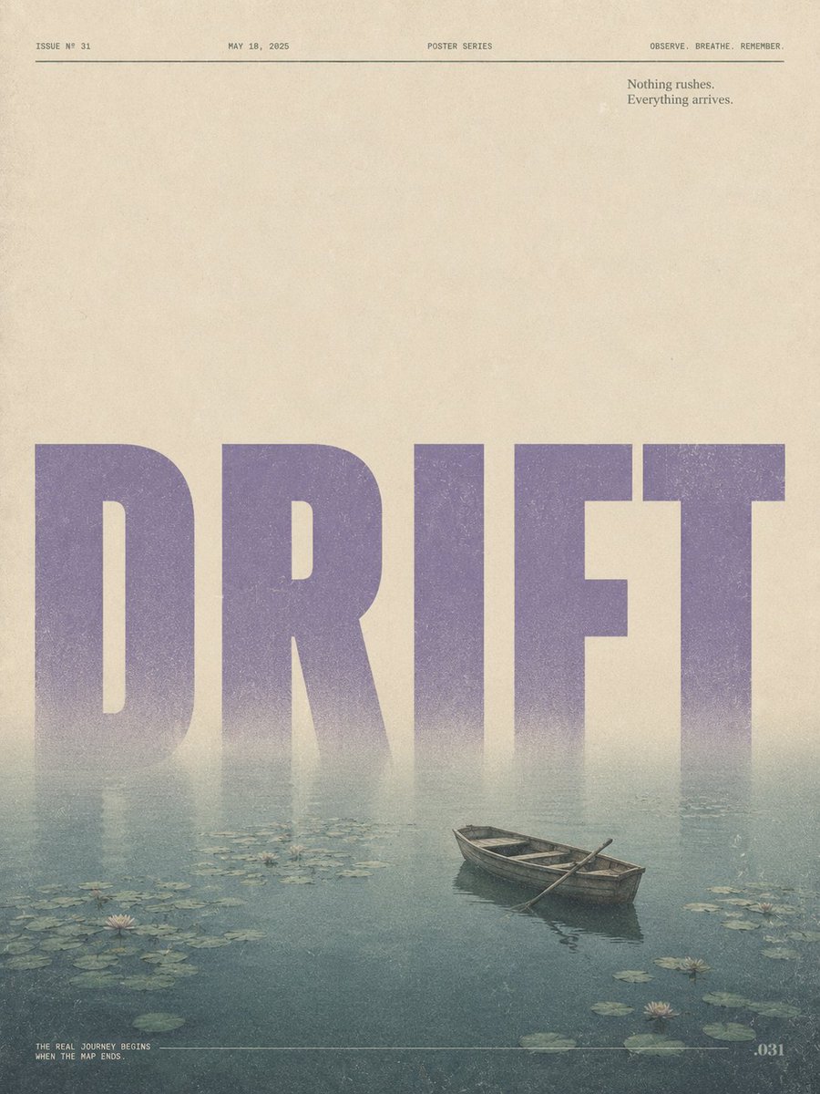 Retro Editorial Conceptual Poster with Giant Type — AI result, variation 2 of 4