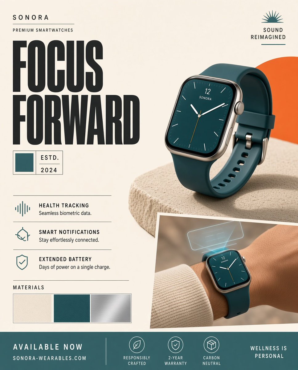 Retro Product Ad Layouts With Editorial Typography — AI result, variation 3 of 4