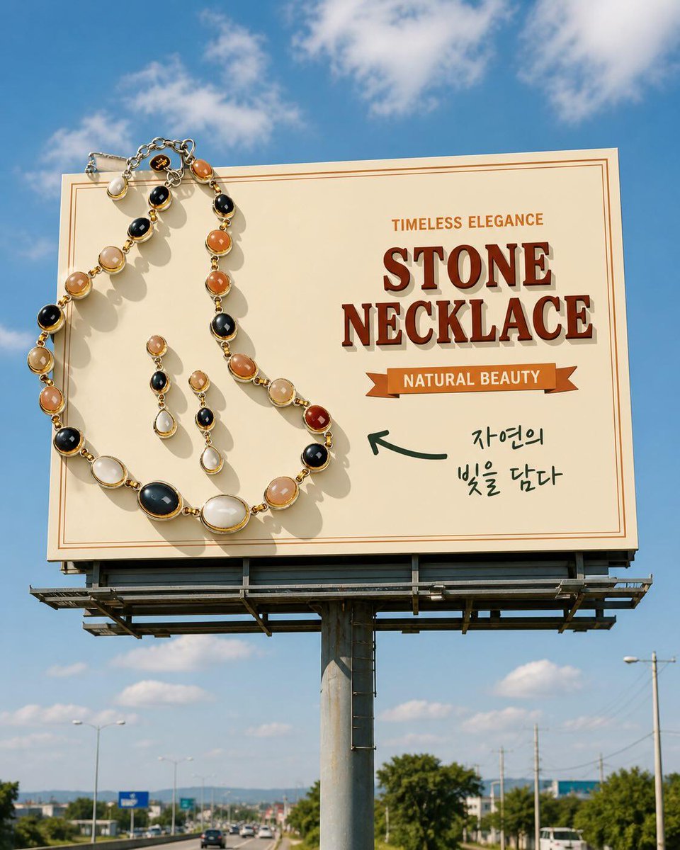 Roadside Cheesecake Billboard Photo in Daylight — AI result, variation 2 of 4