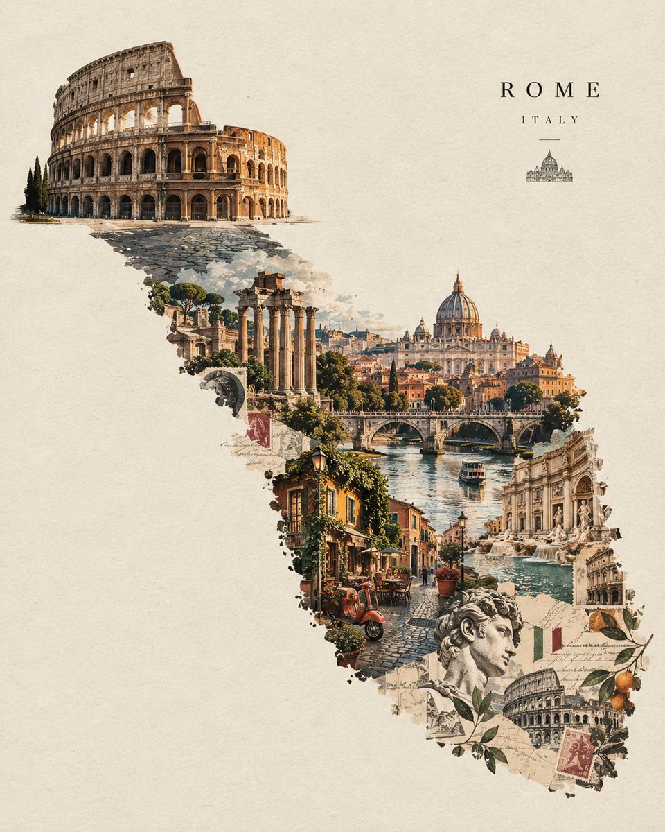 Shadow World Editorial Poster Art Print — AI result, variation 3 of 3