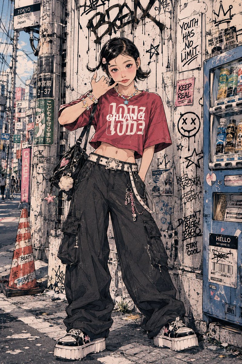 Shonen Manga Street Portrait from Your Photo — AI result, variation 2 of 3
