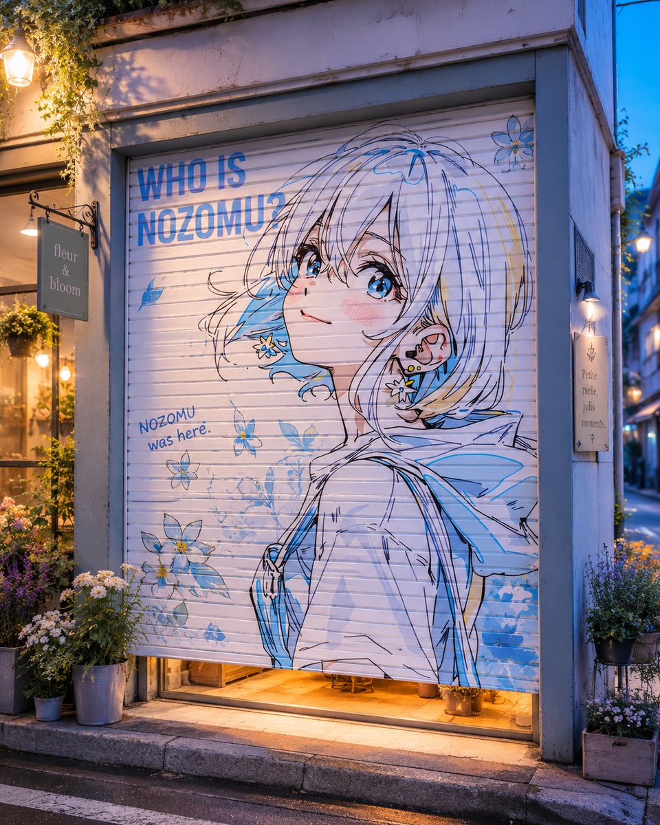 Shutter Art of a Character on a Stylish Street Corner — AI result, variation 3 of 4