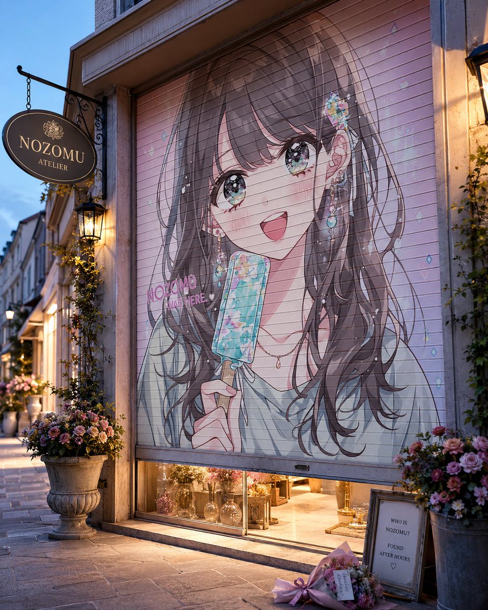 Shutter Art of a Character on a Stylish Street Corner — AI result, variation 4 of 4