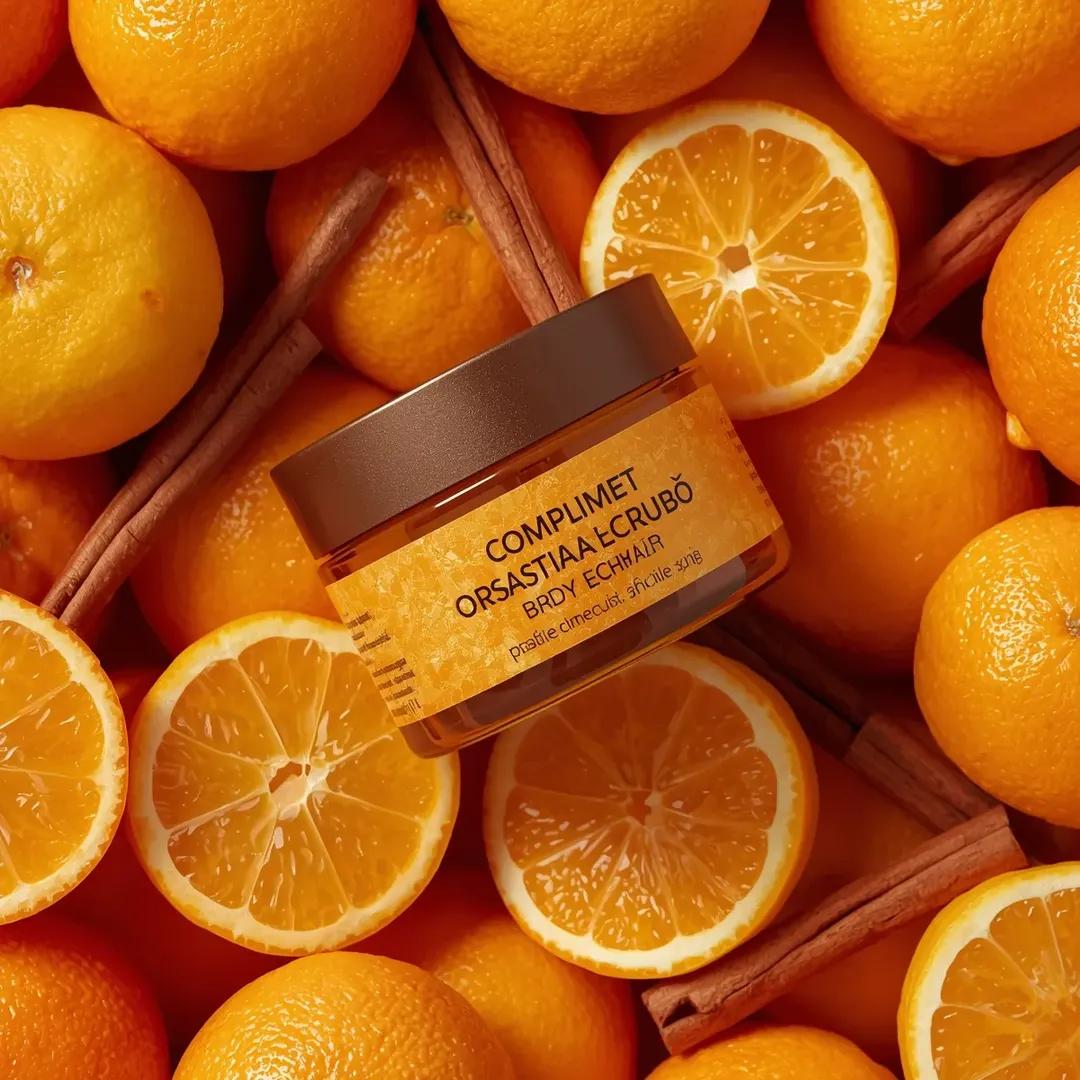 Source image for the AI video “Slow Zoom Over Orange Jar From Above”
