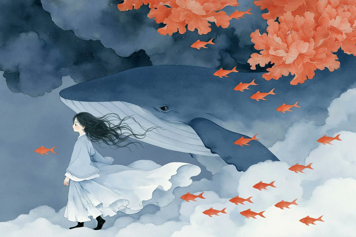 Soft Style Fresh Page Illustration — AI result, variation 2 of 4