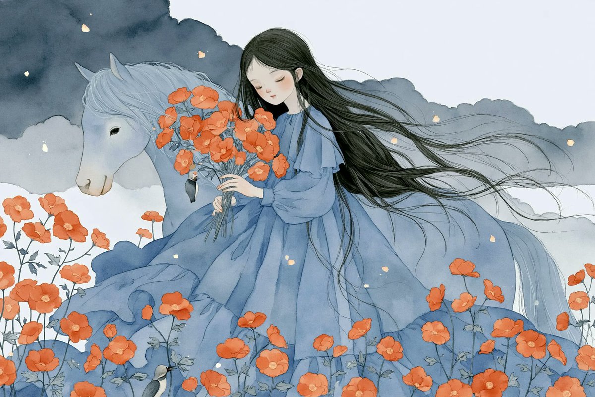 Soft Style Fresh Page Illustration — AI result, variation 4 of 4