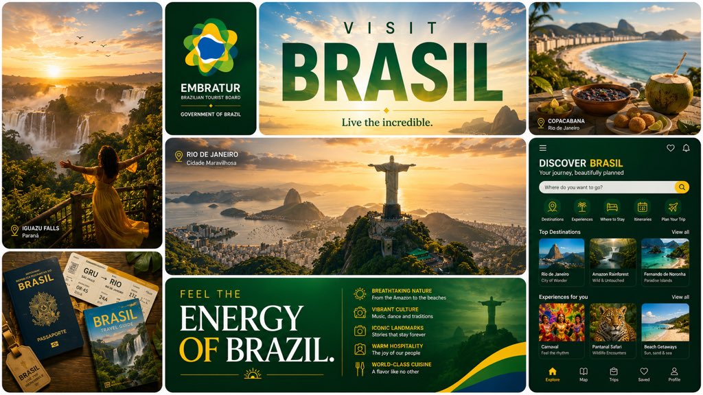 Spain Tourism Bento Grid Campaign Poster — AI result, variation 3 of 4