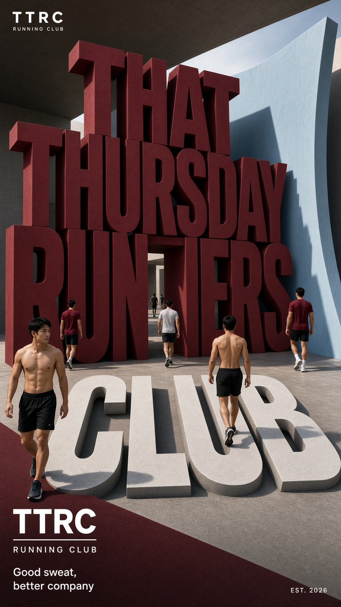 Spatial Typography Campaign Poster With Figures — AI result, variation 2 of 3
