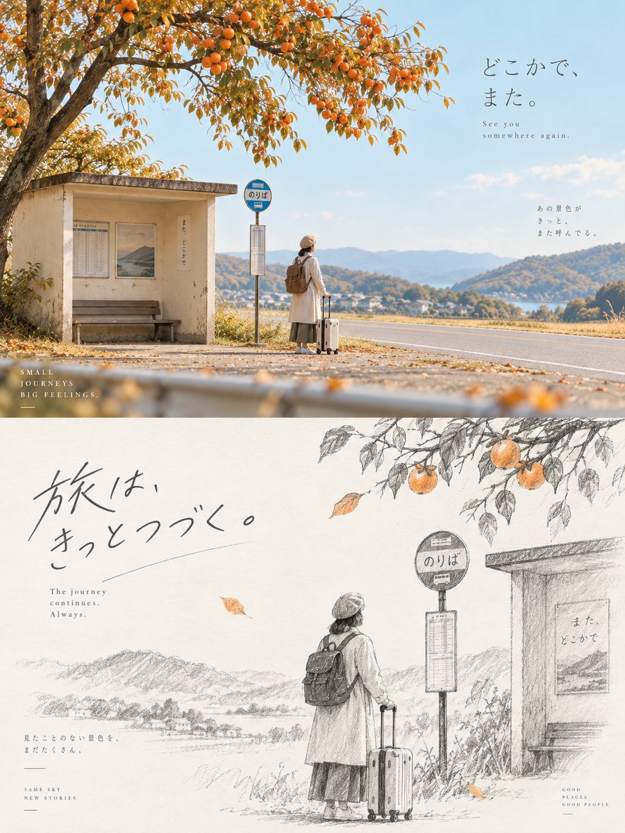 Split Photo Poster With Pencil Sketch Bottom — AI result, variation 4 of 4