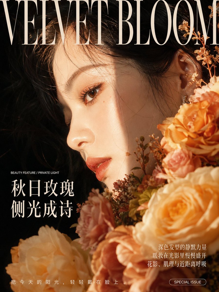 Spring Bouquet Close-Up Cover in Icy Blues — AI result, variation 2 of 2