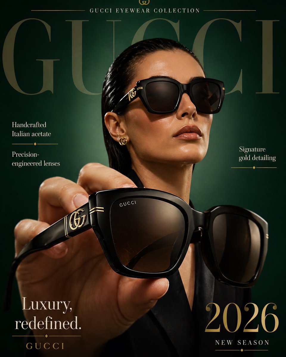 Sprinter Sunglasses Campaign Poster With Bold Type — AI result, variation 3 of 4