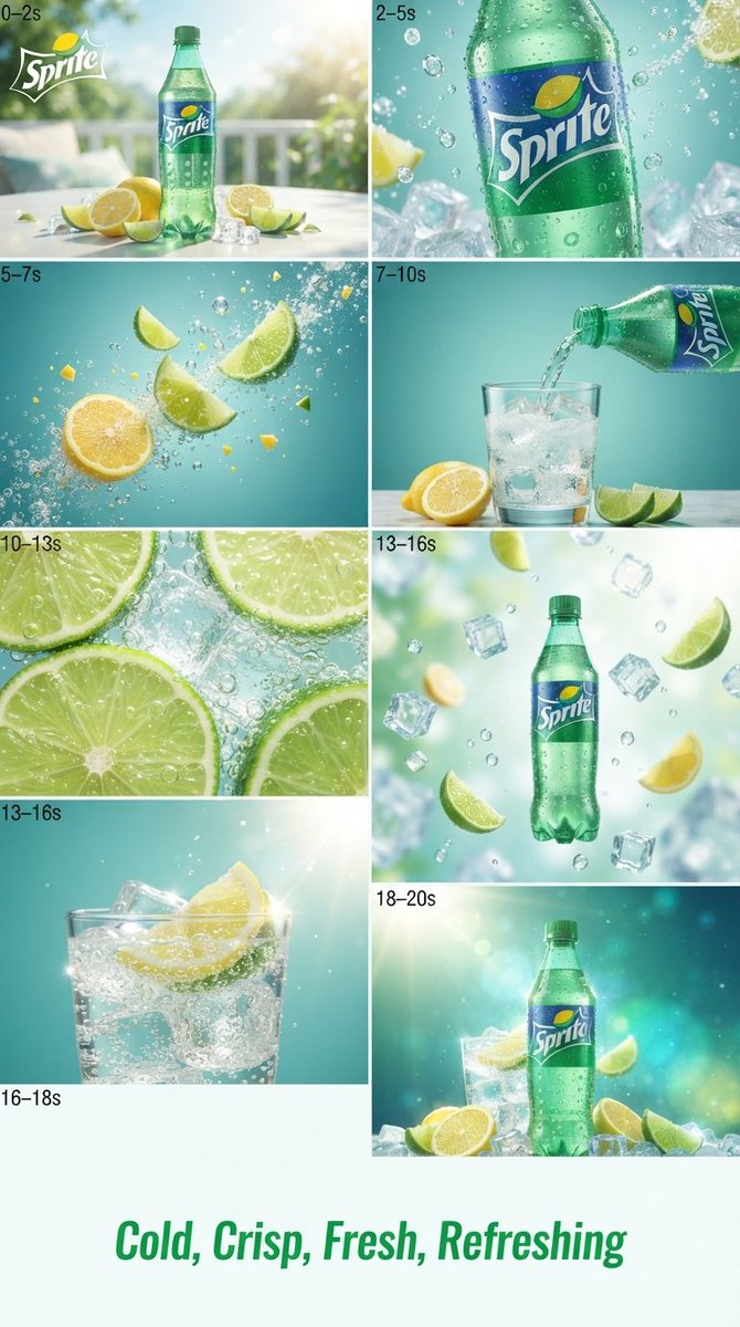 Source image for the AI video “Sprite Lemon-Lime Commercial Video in Vertical Format”