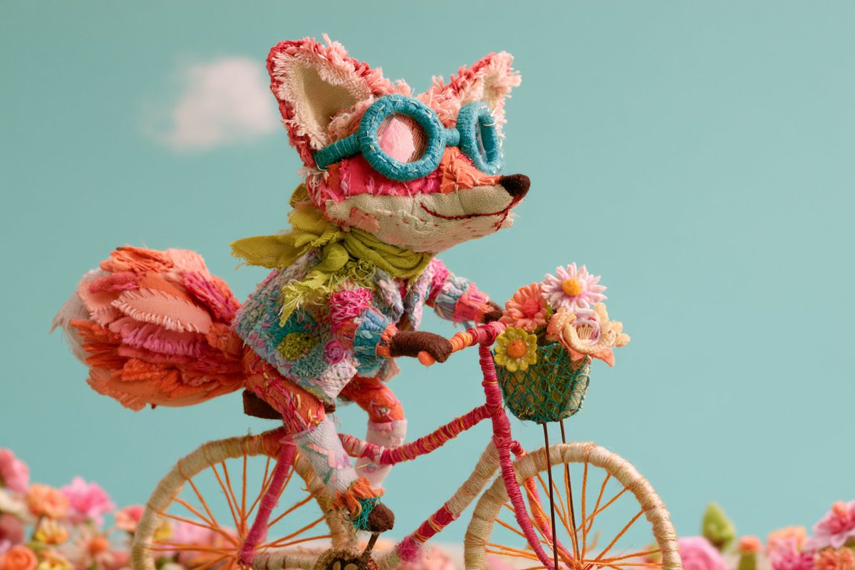 Stitched Fabric Sculpture in Stop-Motion Scene — AI result, variation 3 of 4