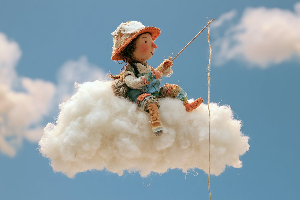 Stitched Fabric Sculpture in Stop-Motion Scene — AI result, variation 4 of 4