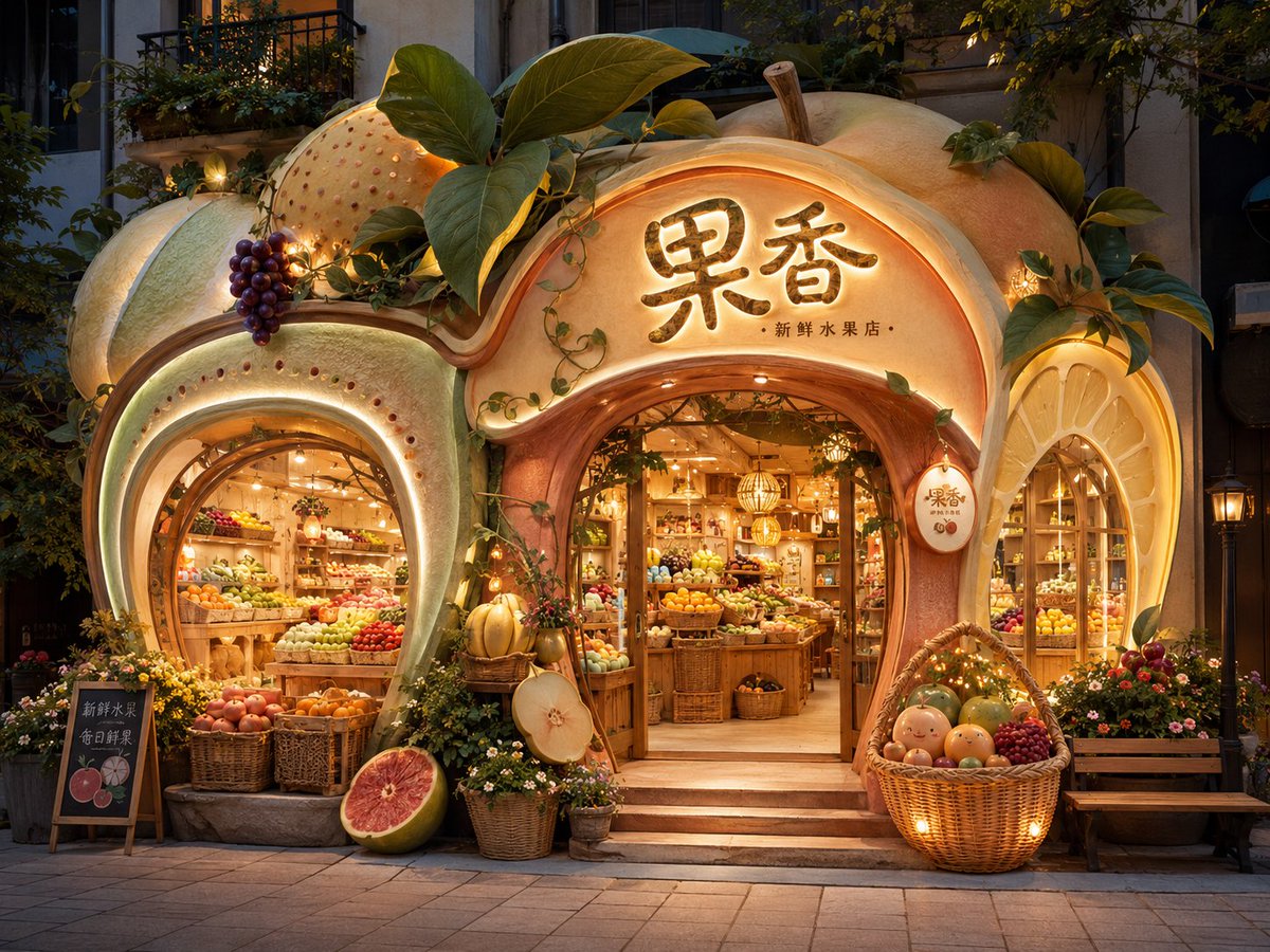Storefront Facade Shaped by Its Product in 4:3 — AI result, variation 2 of 4