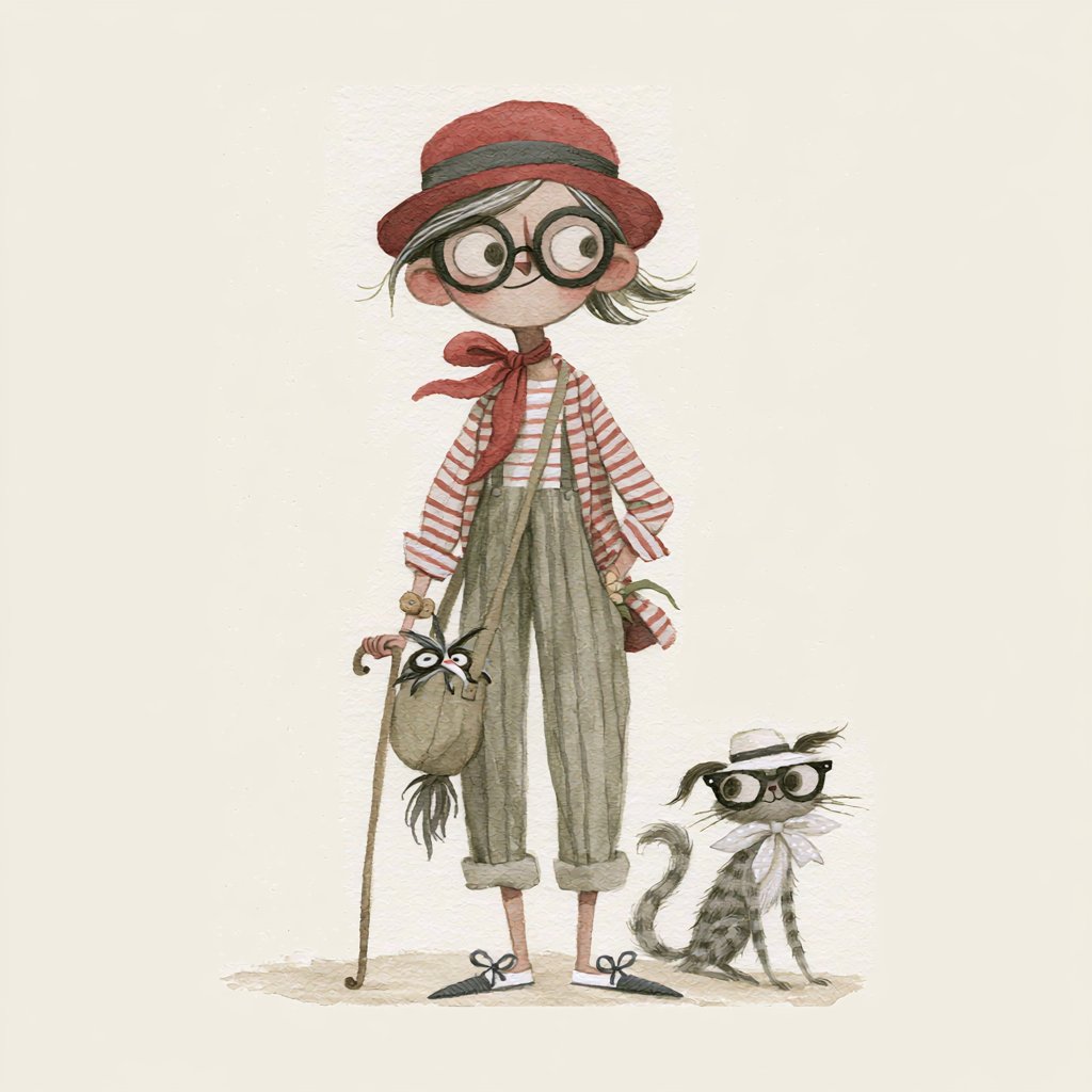 Style Reference Storybook Illustration Character — AI result, variation 3 of 4