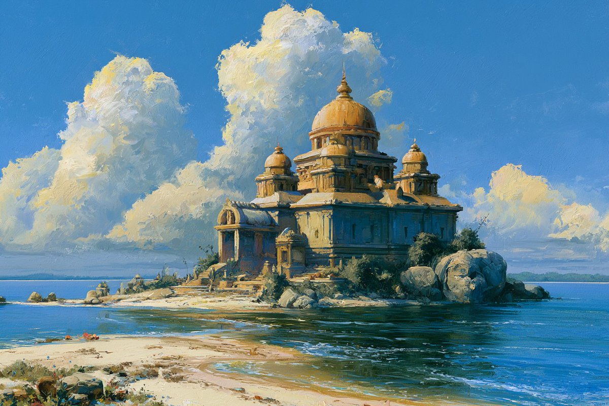 Sunlit Summer Beach Scene in Golden Light — AI result, variation 3 of 4
