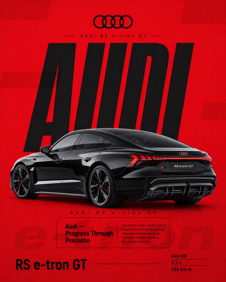 Supercar Poster Layout With Giant Condensed Type — AI result, variation 2 of 3