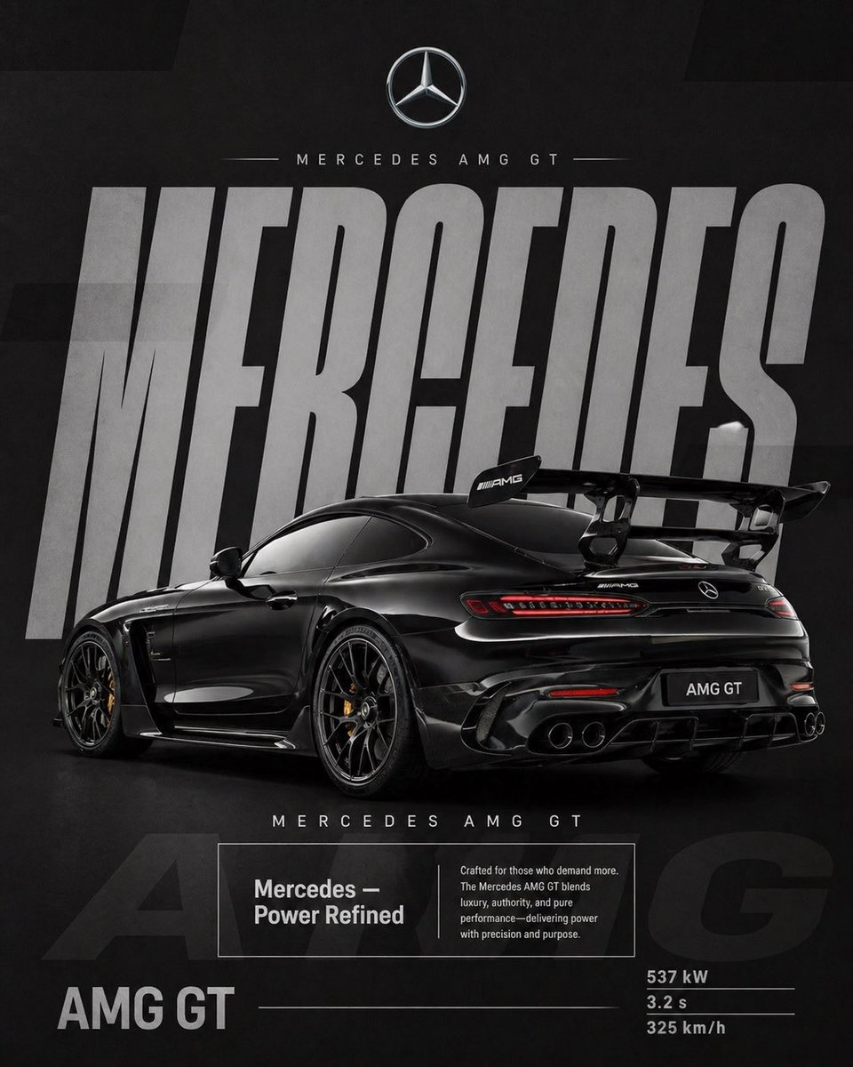 Supercar Poster Layout With Giant Condensed Type — AI result, variation 3 of 3