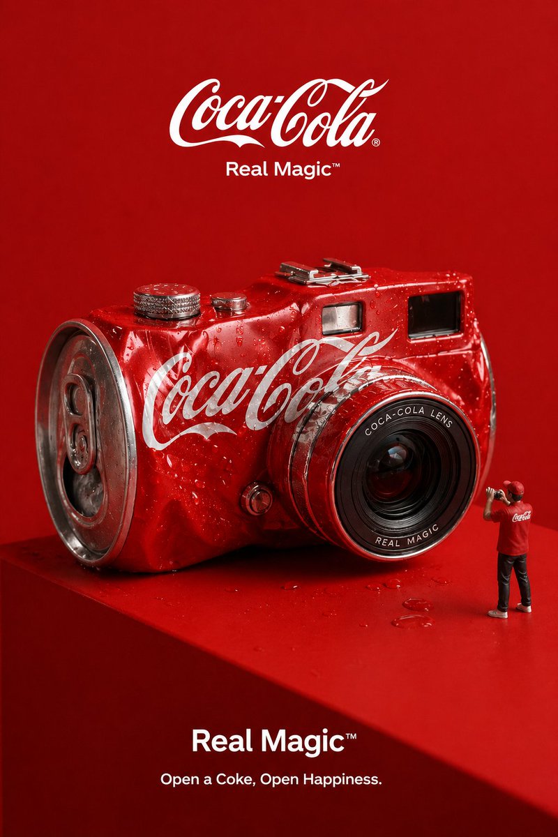 Surreal 3D Brand Ad With Miniature Figure — AI result, variation 2 of 3