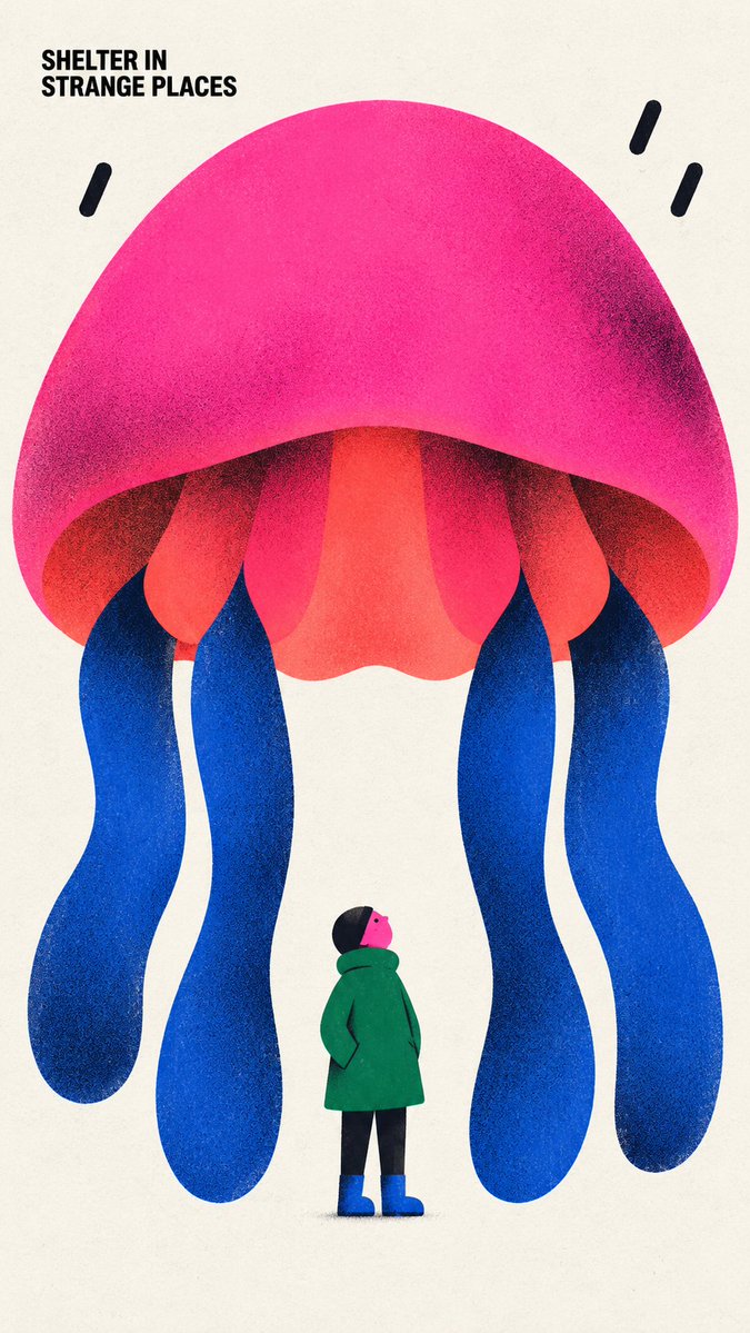 Surreal Editorial Poster With Pink Crocodile and Tiny Bird — AI result, variation 4 of 4