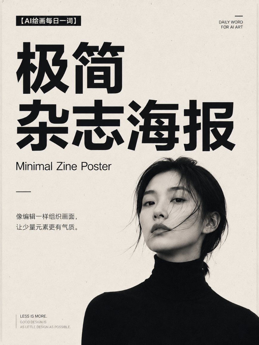 Swiss Grid Editorial Cover Poster in Print — AI result, variation 4 of 4