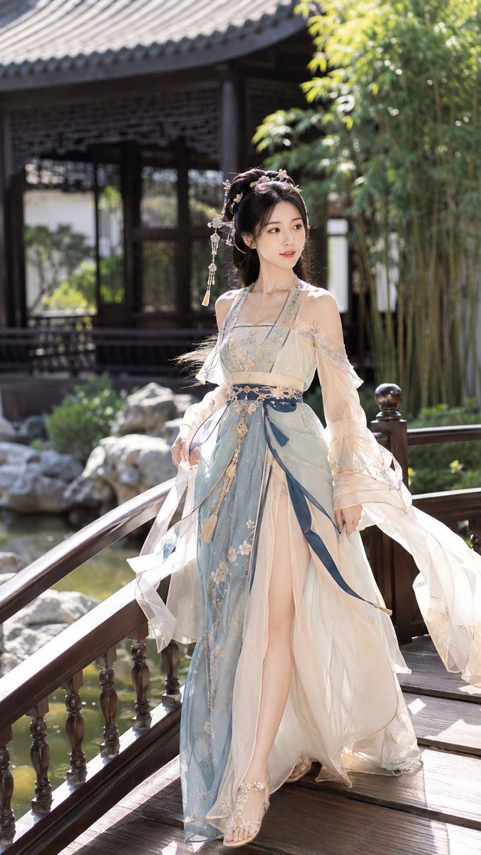 Tang-Style Hanfu Portrait With Classical Setting — AI result, variation 3 of 4