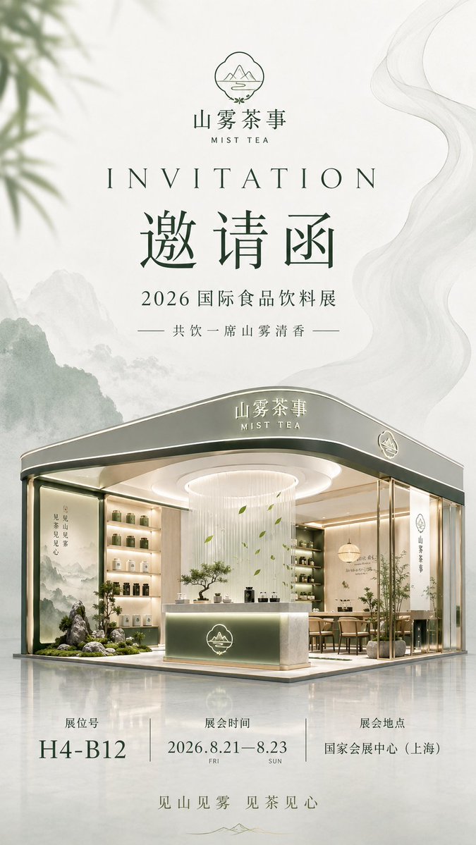 Trade-Show Invitation Poster With 3D Booth Render — AI result, variation 3 of 4
