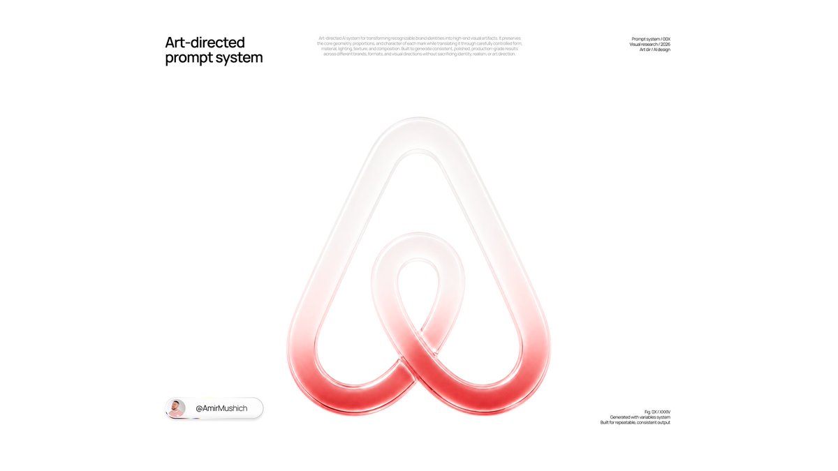 Translucent Frosted Glass Logo 3D Render — AI result, variation 2 of 4