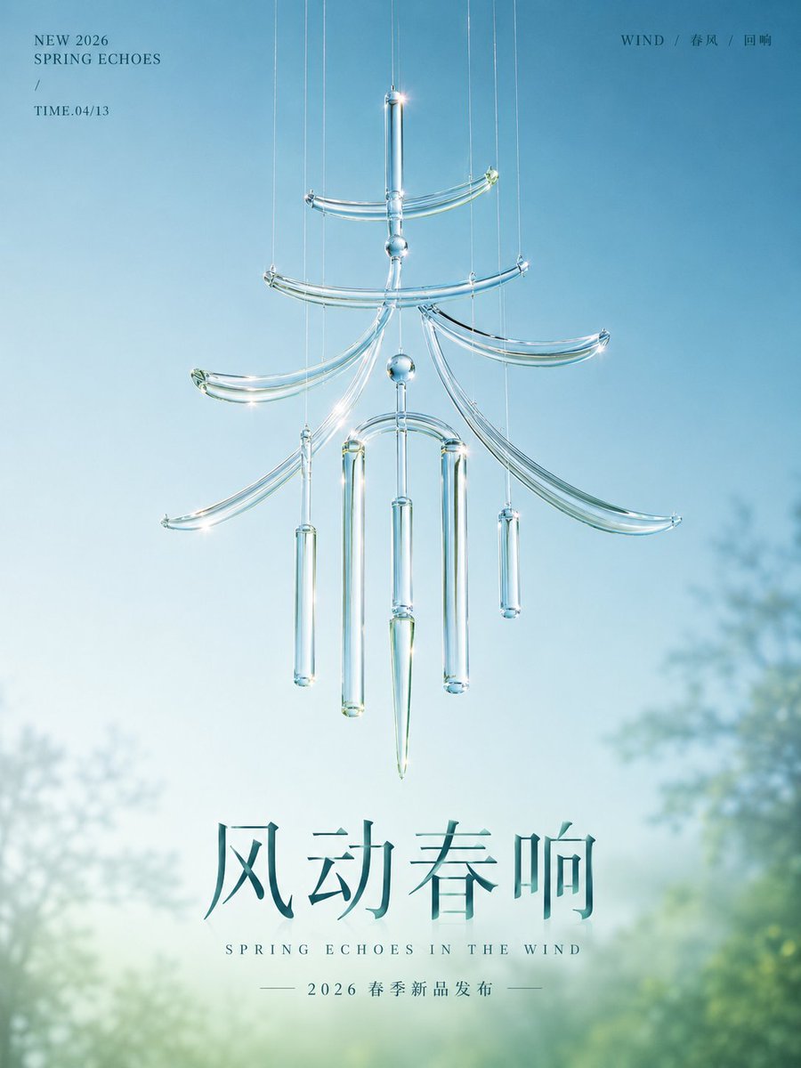 Translucent Glass Poster Template for Seasonal Launches — AI result, variation 2 of 2