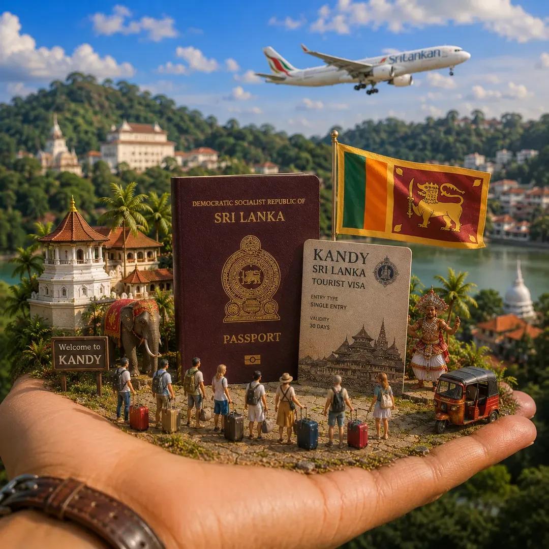 Travel Destination Diorama in a Palm — AI result, variation 2 of 4