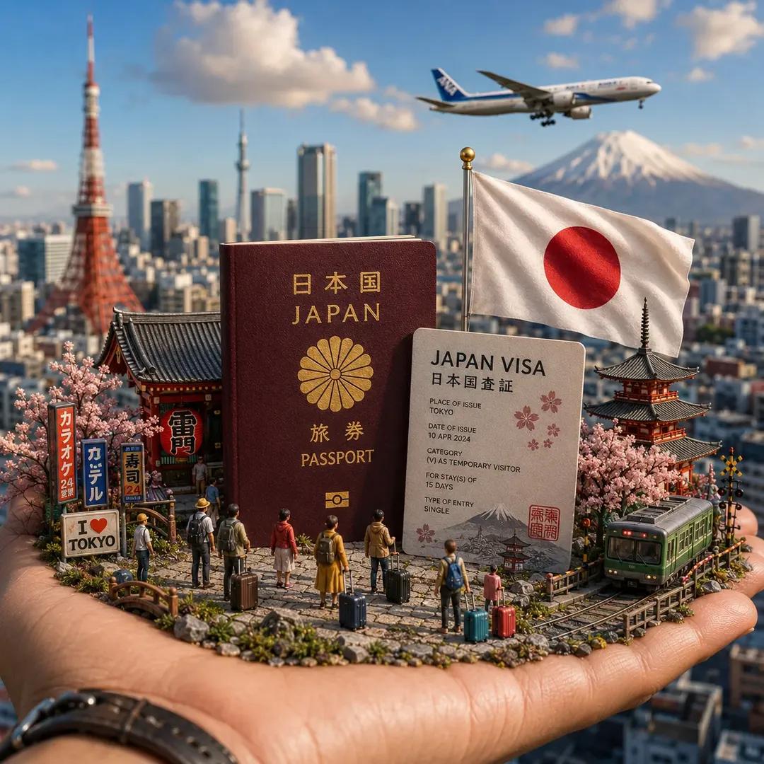 Travel Destination Diorama in a Palm — AI result, variation 3 of 4