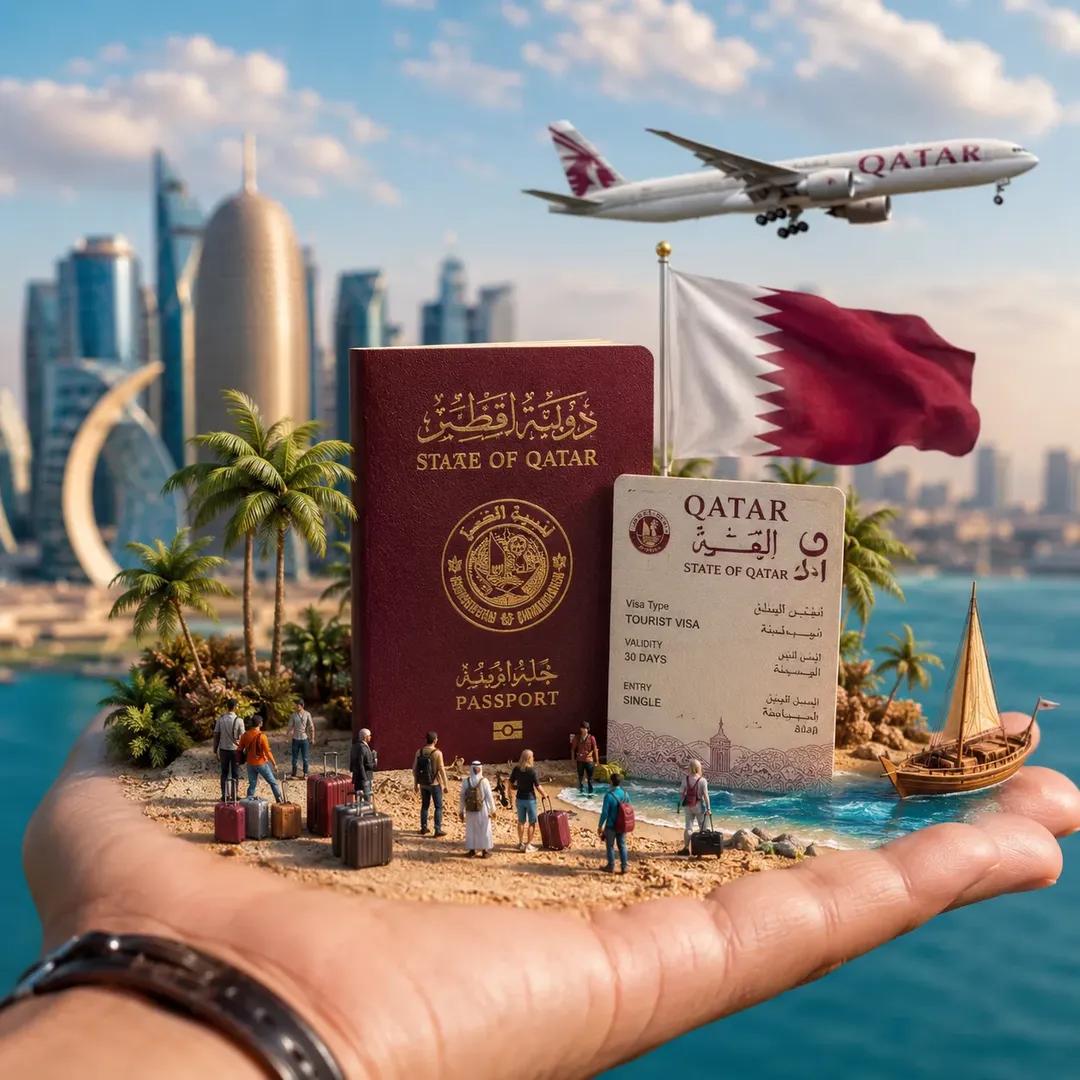 Travel Destination Diorama in a Palm — AI result, variation 4 of 4