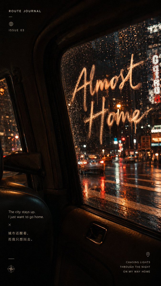 Travel Window Poster With Motion Blur Typography — AI result, variation 2 of 4