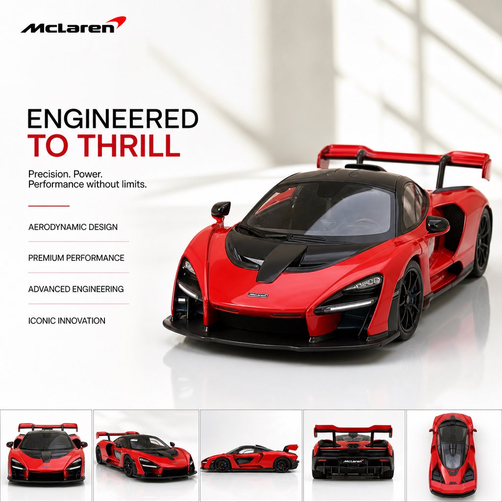 Universal Product Hero Ad With Gallery Strip — AI result, variation 2 of 4