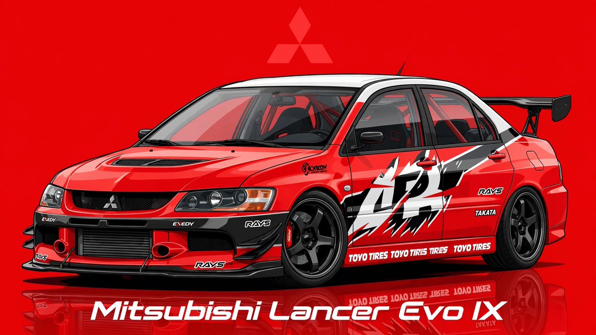 Vector Car Poster With Brand Logo and Model Name — AI result, variation 2 of 4
