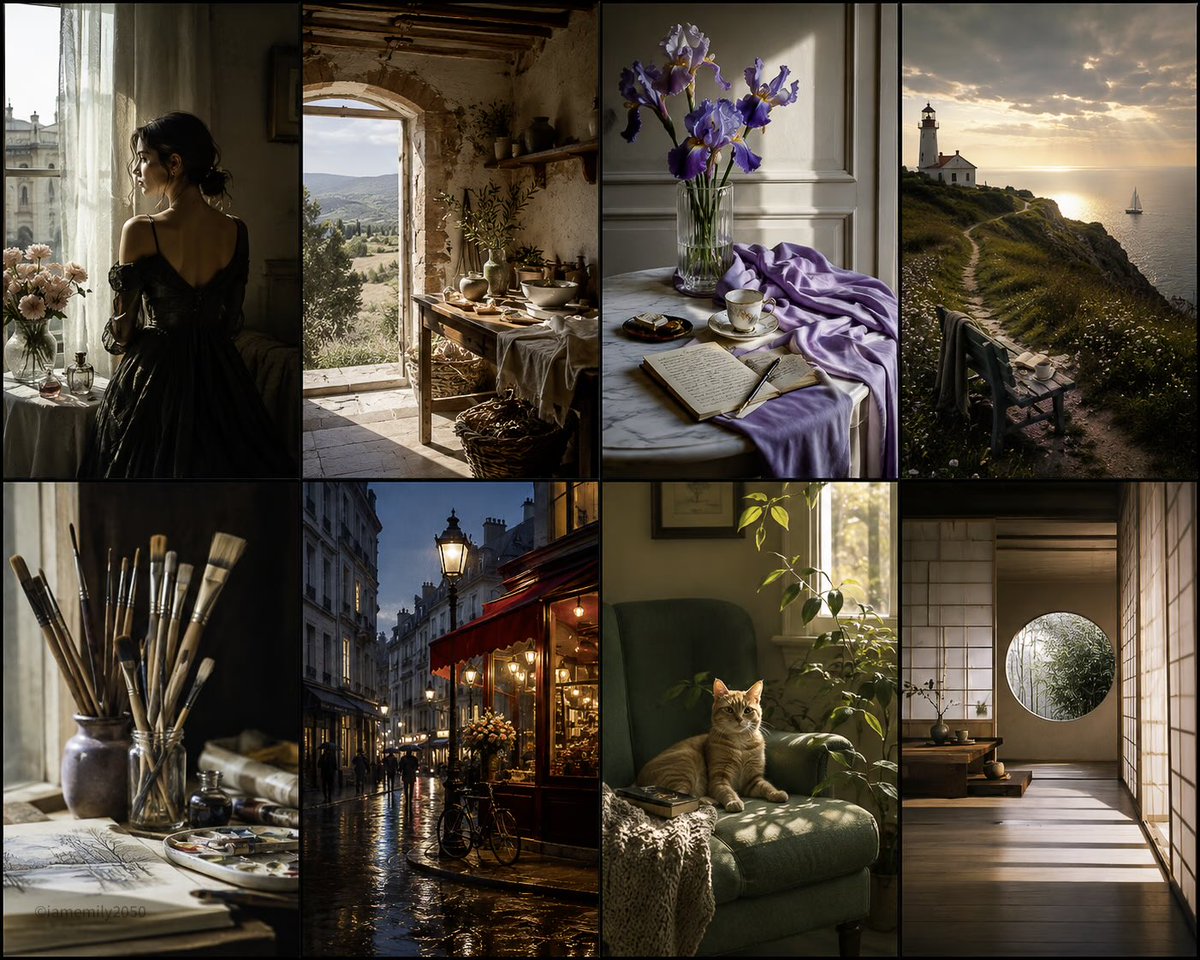 Velvet Light and Occupied Room Image Prompt — AI result, variation 3 of 4