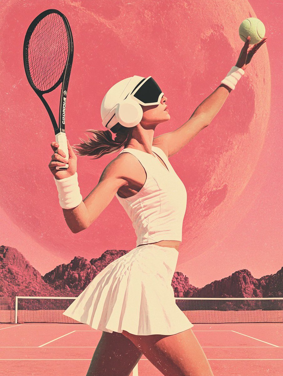 Vintage 80s Sci-Fi Sports Movie Poster Prompt — AI result, variation 2 of 2