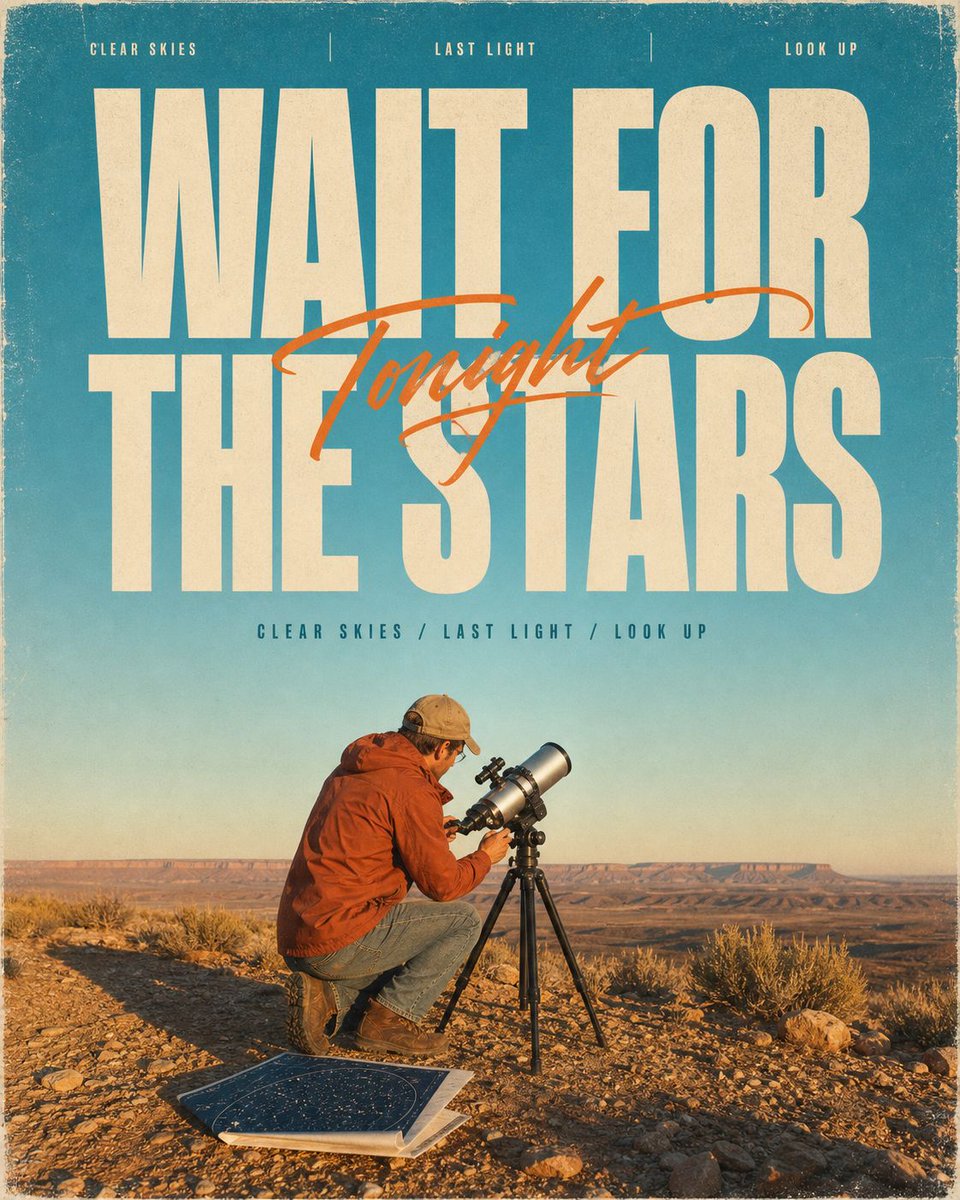 Vintage Outdoor Poster With Condensed Headline and Script Accent — AI result, variation 2 of 4