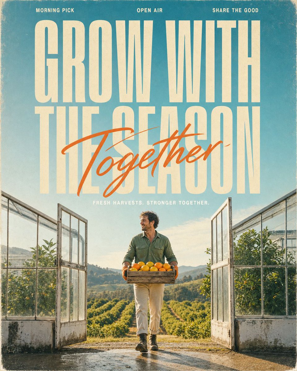 Vintage Outdoor Poster With Condensed Headline and Script Accent — AI result, variation 4 of 4