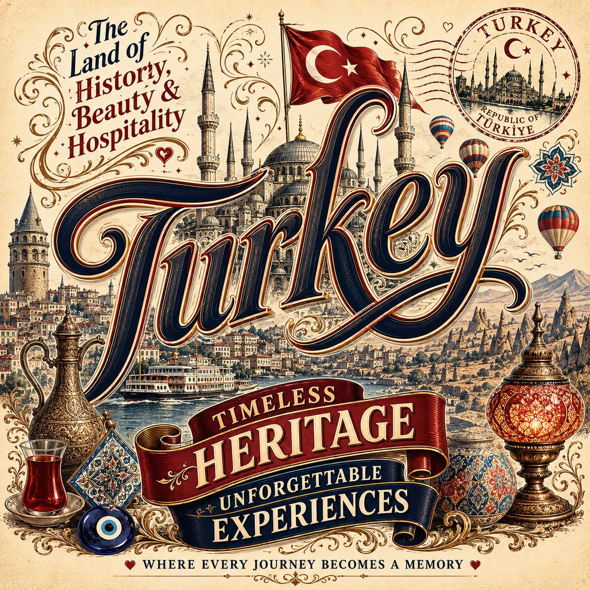 Vintage Paris Romance Travel Poster Design — AI result, variation 2 of 4