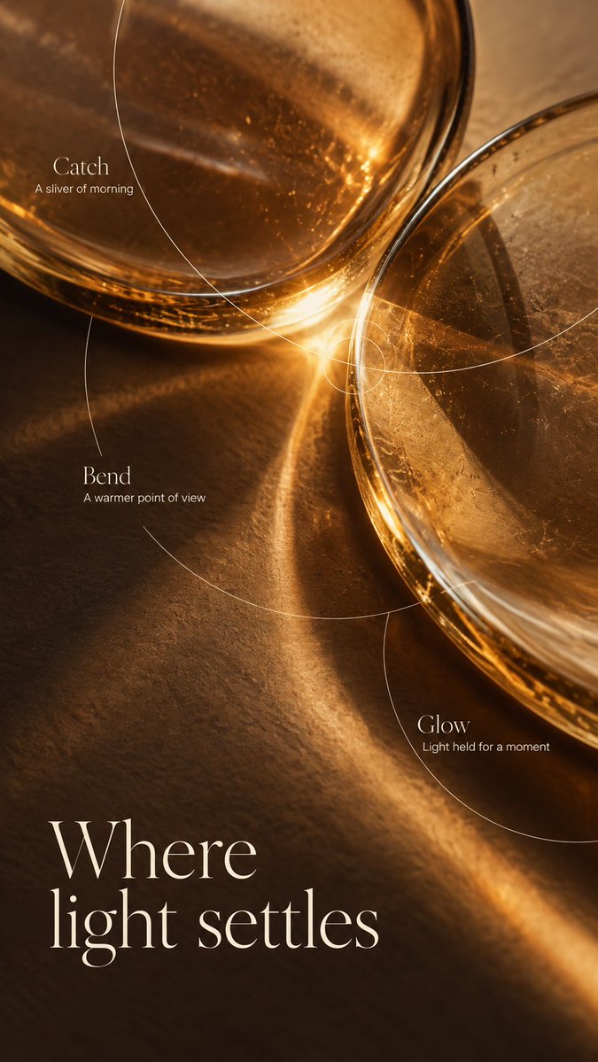 Warm Macro Typography Poster in Ivory and Honey — AI result, variation 3 of 4