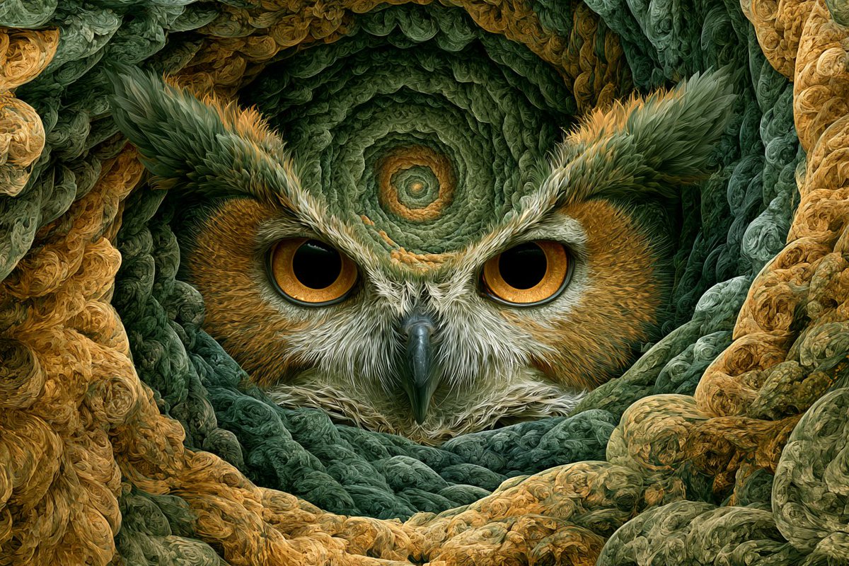 White Wolf in a Crimson and Midnight Vortex — AI result, variation 2 of 4