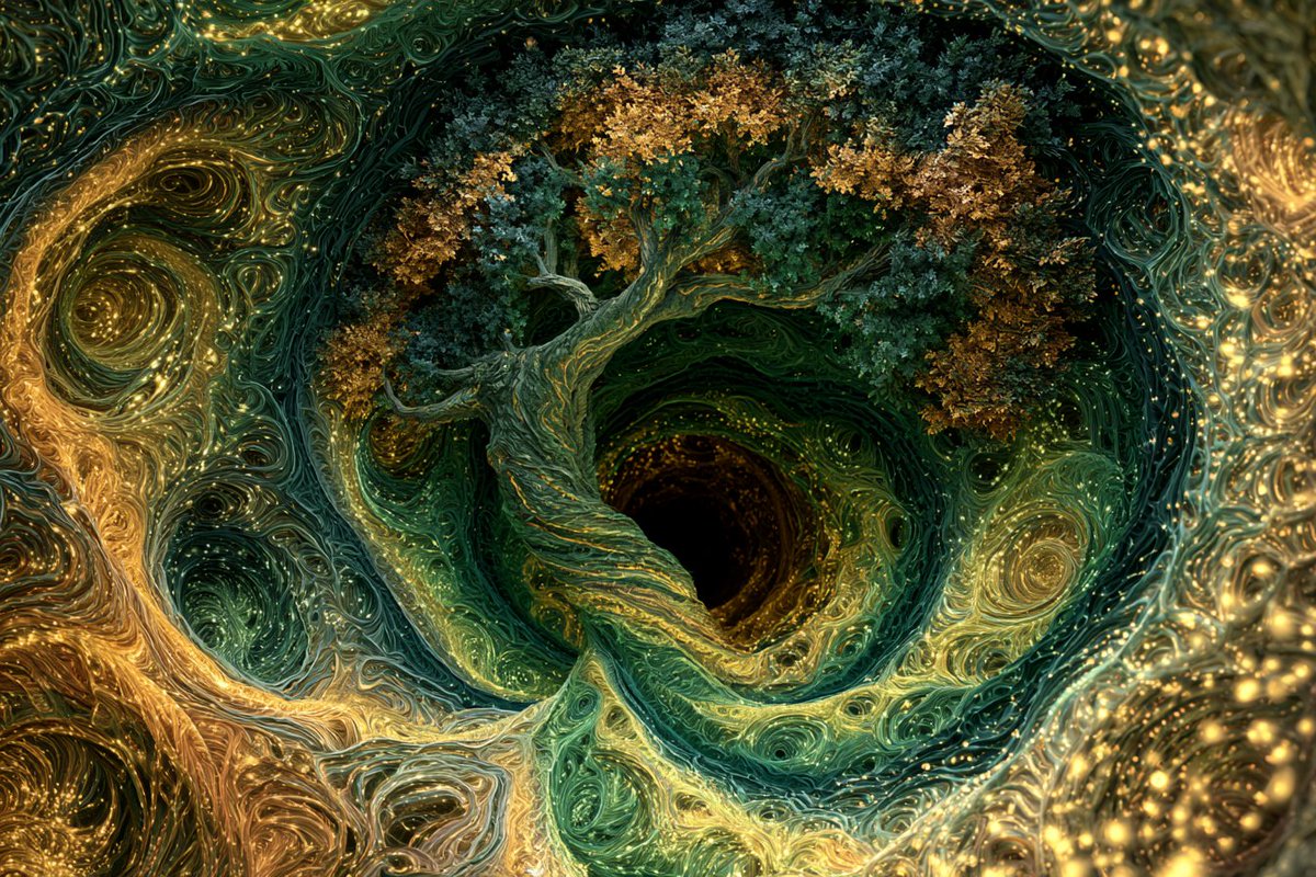 White Wolf in a Crimson and Midnight Vortex — AI result, variation 3 of 4