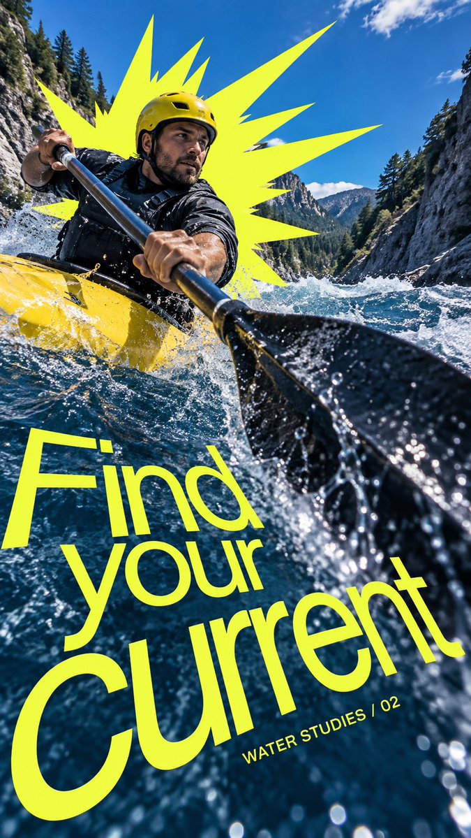 Wide-Angle Sports Action Poster With Angled Headline — AI result, variation 3 of 4