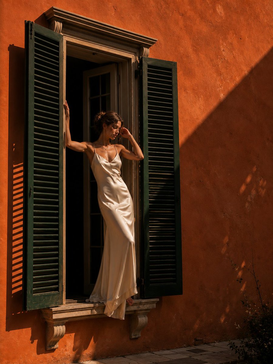 Woman Reading on Mediterranean Window Ledge Photo — AI result, variation 2 of 3