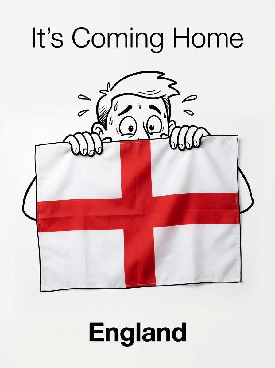 World Cup Fan Poster with Flag and Ink Doodle — AI result, variation 4 of 4