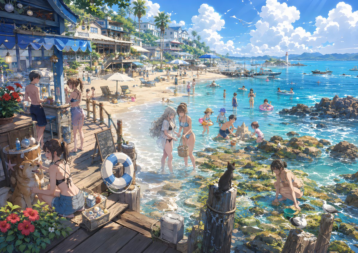 World Illustration With Character as One Resident — AI result, variation 3 of 3