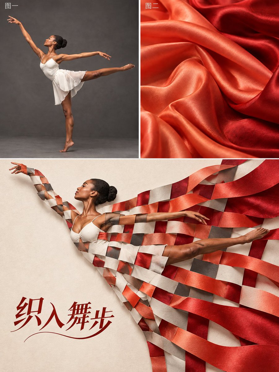 Woven Paper Strip Photo Artwork Poster — AI result, variation 2 of 4