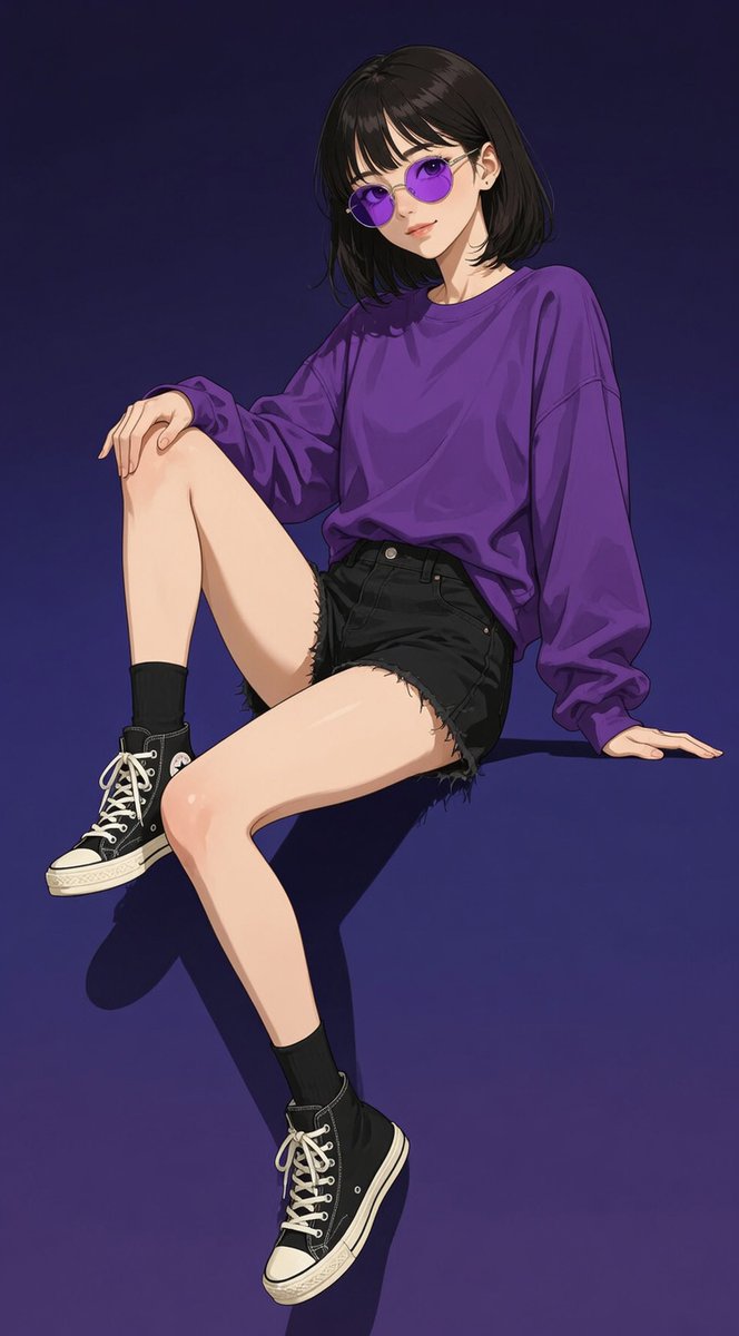 Yellow Anime Fashion Illustration Character — AI result, variation 2 of 4
